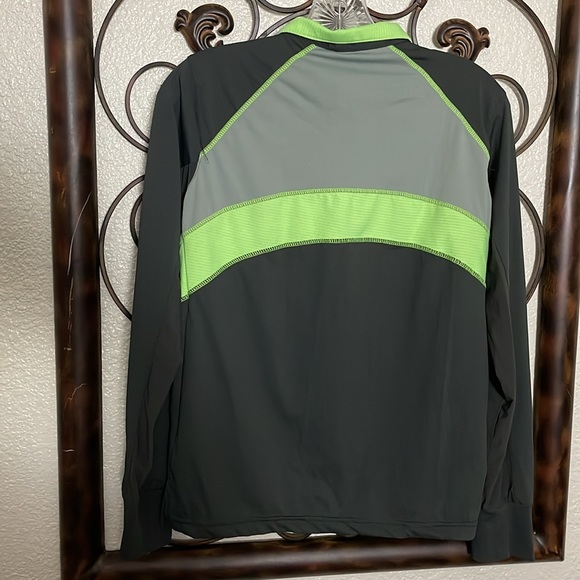Women’s size XS TuffRider lightweight charcoal gray and neon green jacket - Picture 6 of 9